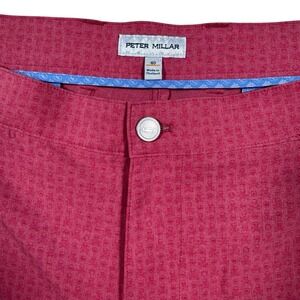 Peter Millar Crown Sport Shackleford Shorts Size 40 Skulls Cape Red Golf